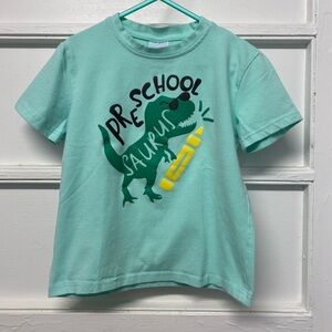 Boys 5T first day preschool TSHIRT Preschool Dinosaur Back To School Shirt